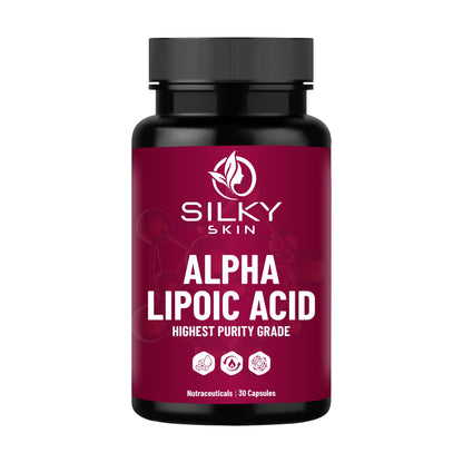 Silky Skin Alpha Lipoic Acid 300 mg – Antioxidant Support | 30 Capsules