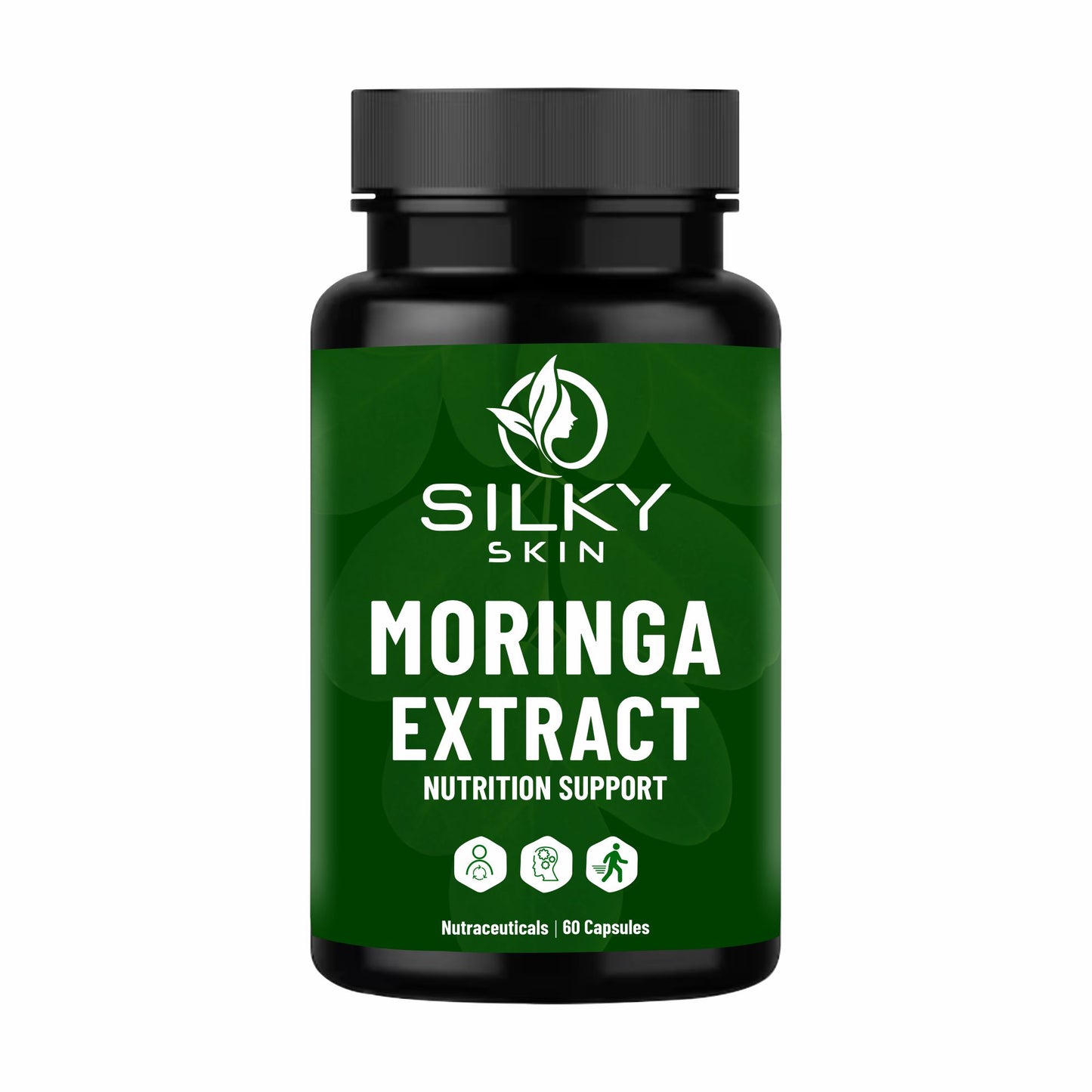 Silky Skin Moringa Extract 600mg – Nutritional Support | Energy, Immunity & Vitality |30/ 60 Veg Capsules