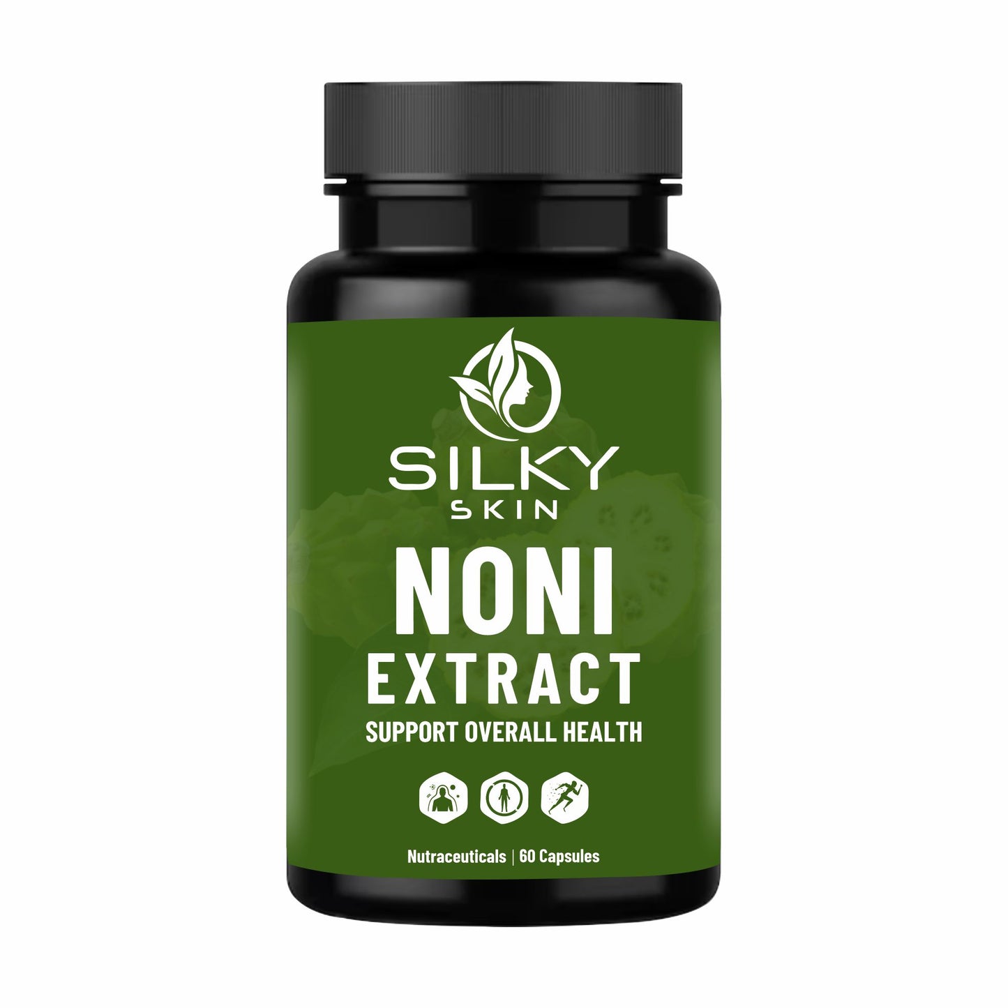 Silky Skin Noni Extract – 600 mg | Nutraceutical Supplement | 60 Veg Capsules
