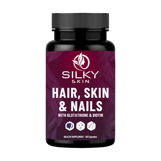 Hair, Skin & Nails – With Glutathione, Biotin, Vitamins & Herbal Extracts – 60 Capsules