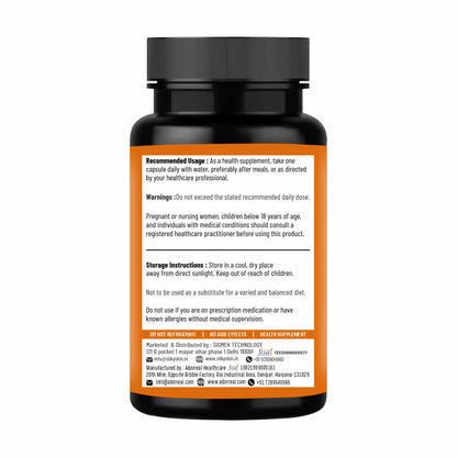 Silky Skin Sea Buckthorn – Natural Source of Vitamins A, B, C, E, K & Omega 3, 6, 7, 9 – Antioxidant Support – 30/60 Veg Capsules