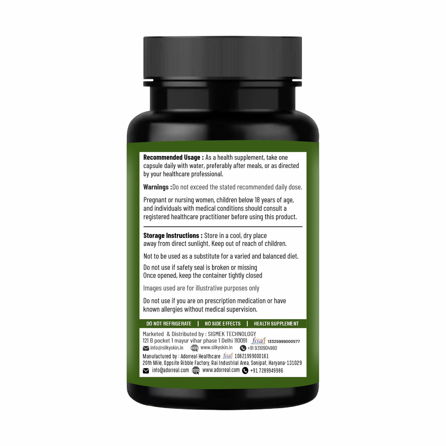 Silky Skin Noni Extract – 600 mg | Nutraceutical Supplement | 60 Veg Capsules