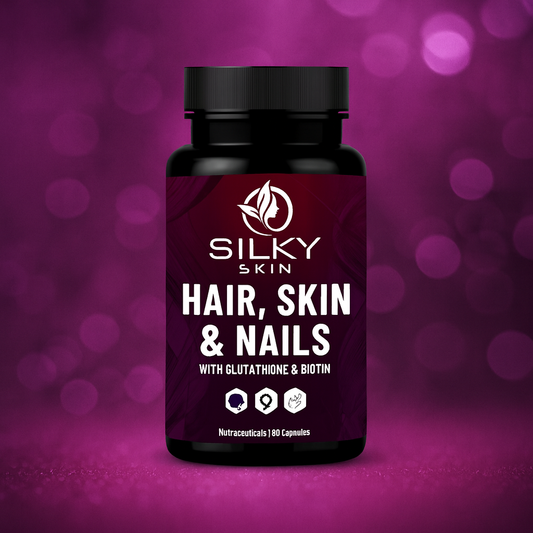 Hair, Skin & Nails – With Glutathione, Biotin, Vitamins & Herbal Extracts – 60 Capsules