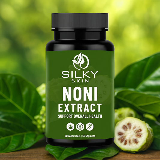 Silky Skin Noni Extract – 600 mg | Nutraceutical Supplement | 60 Veg Capsules